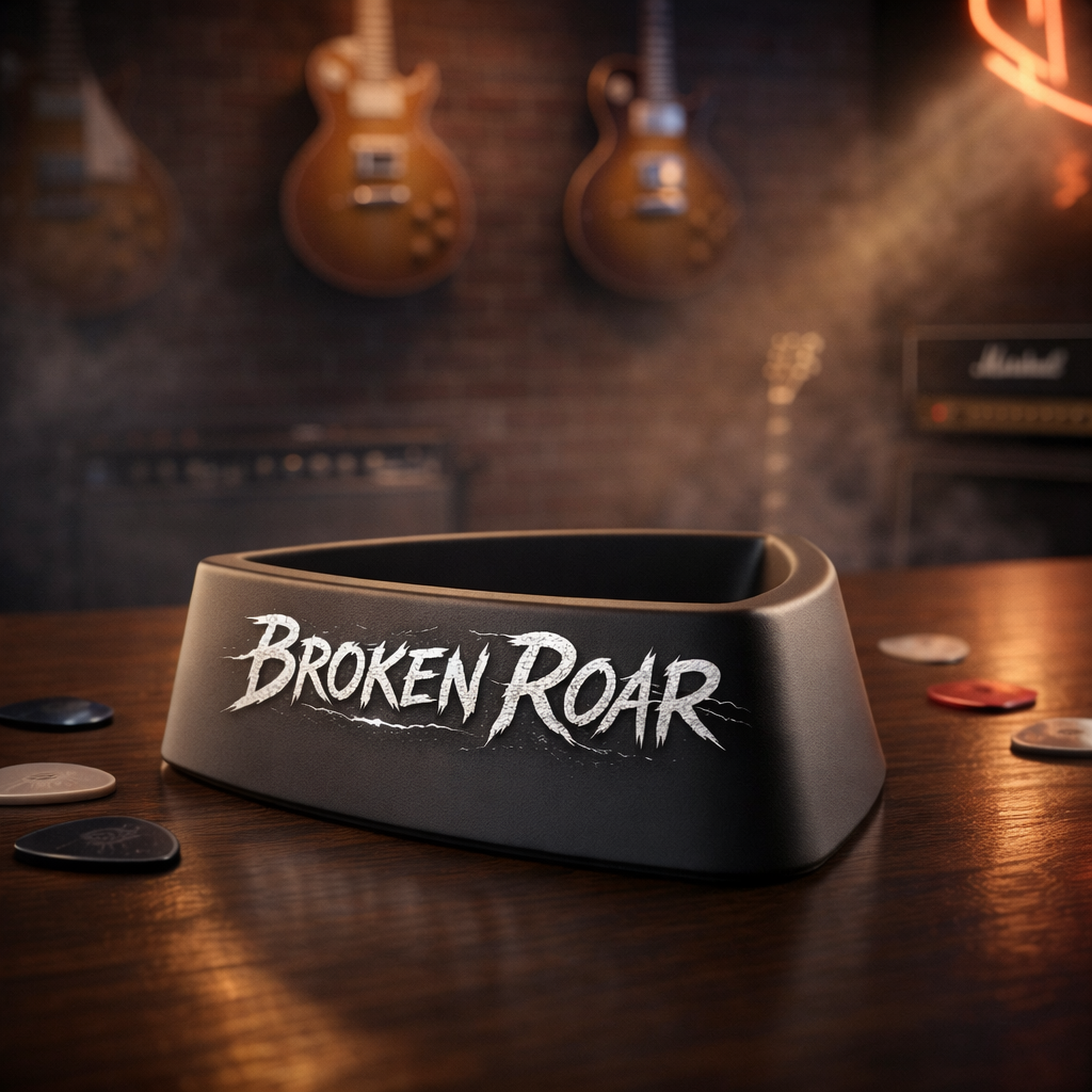Pick Tray with Broken Roar branding