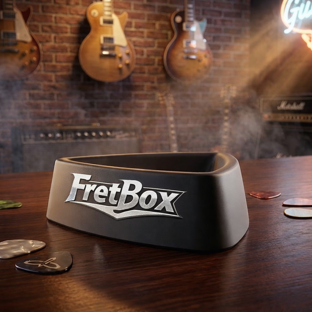 Pick Tray with FretBox branding